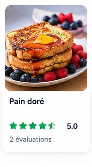 Fiche de recette Cookidoo : Pain doré