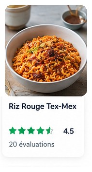 Fiche de recette Cookidoo : Riz Rouge Tex-Mex