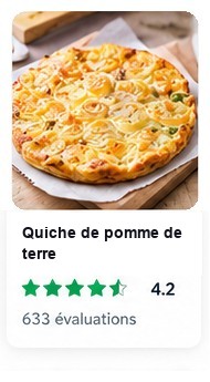 Fiche de recette Cookidoo : Quiche de pomme de terre