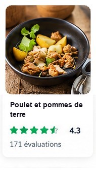 Fiche de recette Cookidoo : Poulet et pommes de terre