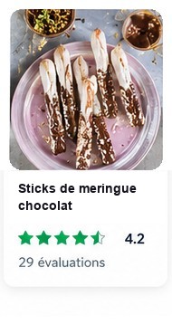 Fiche de recette Cookidoo : Sticks de meringue chocolat