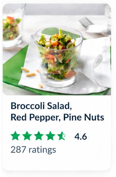 Cookidoo recipe card: Broccoli Salad, Red Pepper, Pine Nuts