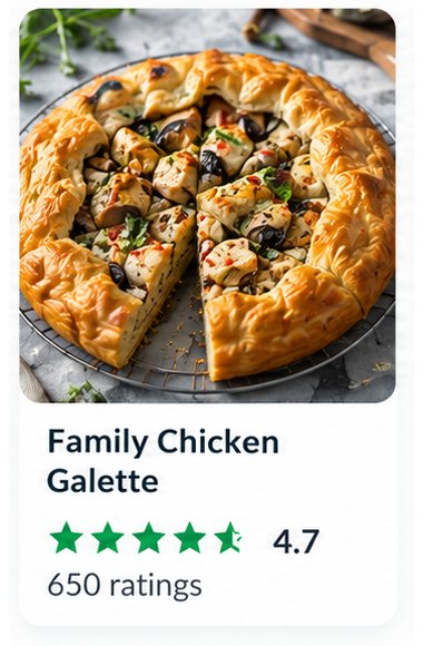 Cookidoo recipe card: Family Chicken Galette