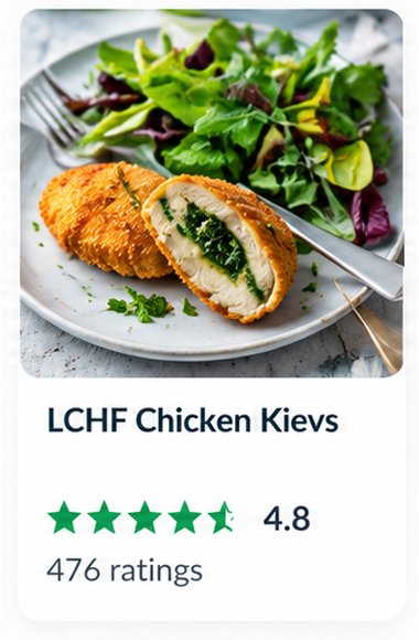 Cookidoo recipe card: LCHF Chicken Kievs