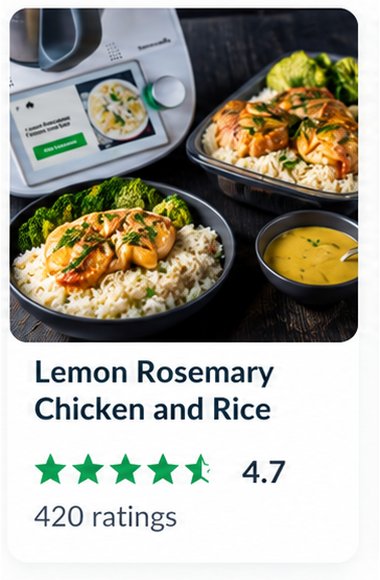 Cookidoo recipe card: Lemon Rosemary Chicken and Rice