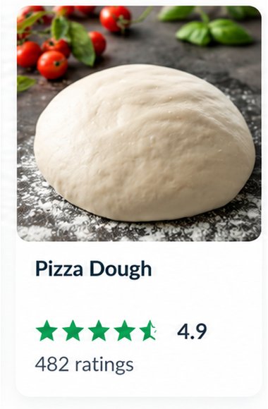 Cookidoo recipe card: Pizza Dough